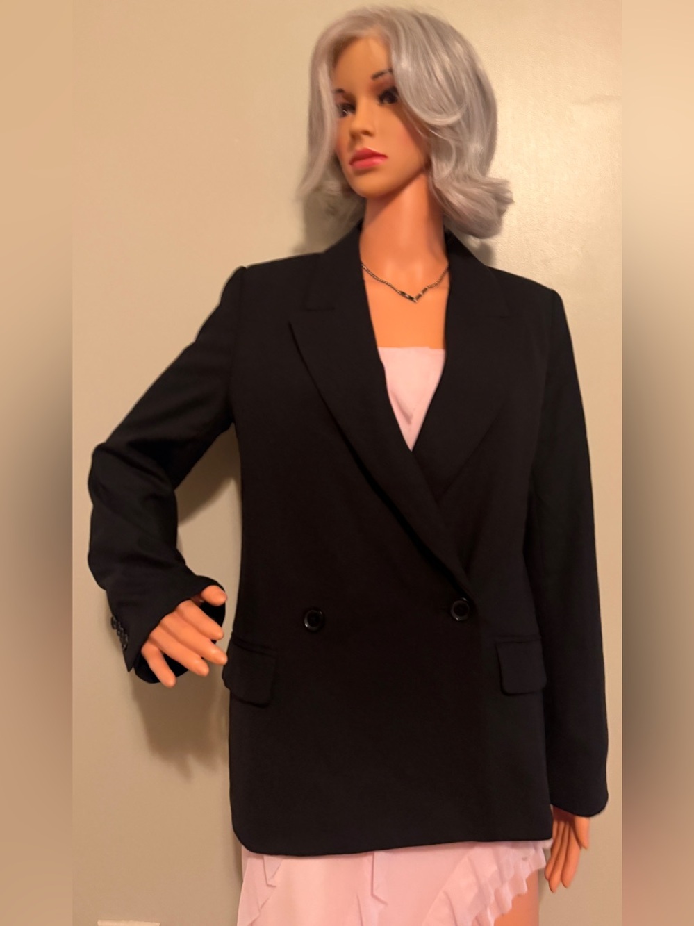 Banana Republic Black Double-Breasted Blazer - Picture 11 of 17